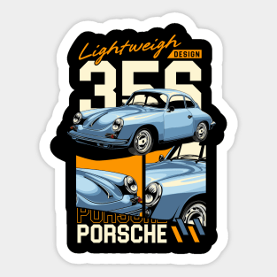 Porsche 356 Memorabilia Sticker